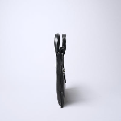 ＜リアルマインド ブラックレーベル＞フィッカ 薄マチ2wayショルダーバッグ/ブラック