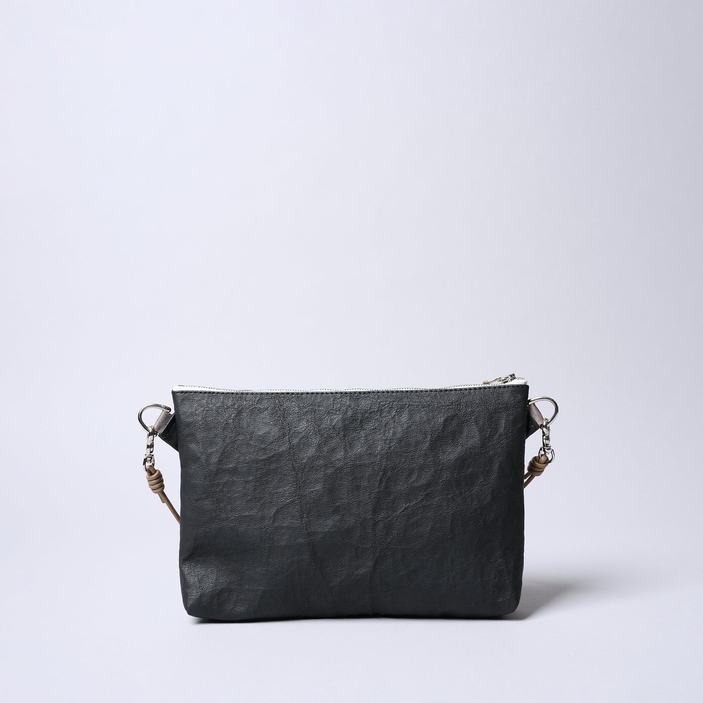 超輕量Dyneema皮革 兩用型隨身包/黑色