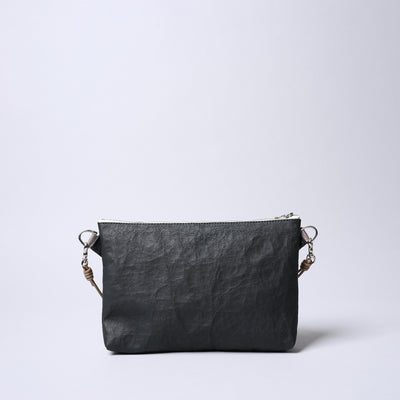 超輕量Dyneema皮革 兩用型隨身包/黑色