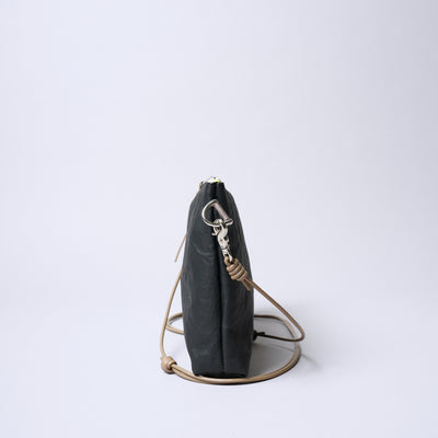 超輕量Dyneema皮革 兩用型隨身包/黑色