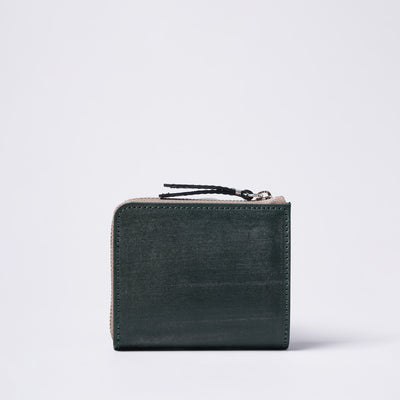 ＜SLOW＞bridle -Lzip short mini wallet-/綠色