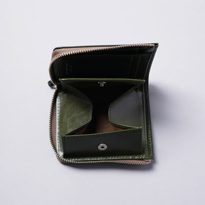 <SLOW> bridle -L Zip  short mini wallet-/Black