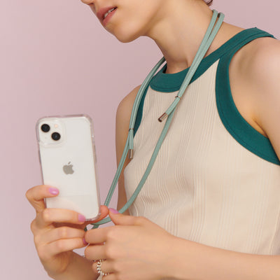 <bell la bell> Italian Leather Smart Phone Case     Single / Mint Green