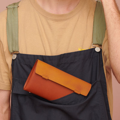 <URUKUST> Long Wallet / Dark Brown