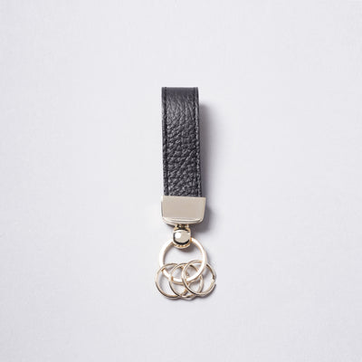 <bell la bell> Italian Leather Key Ring / Black