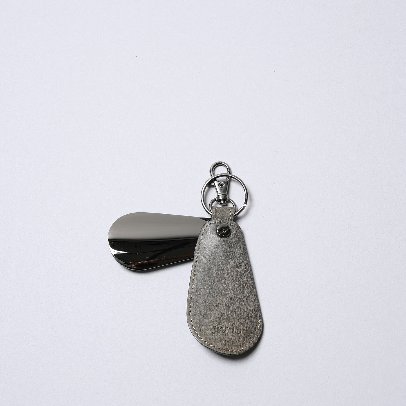 鑰匙圈附鞋拔/黑色