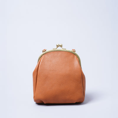 ＜キソラ＞口金タテショルダー/キャメル