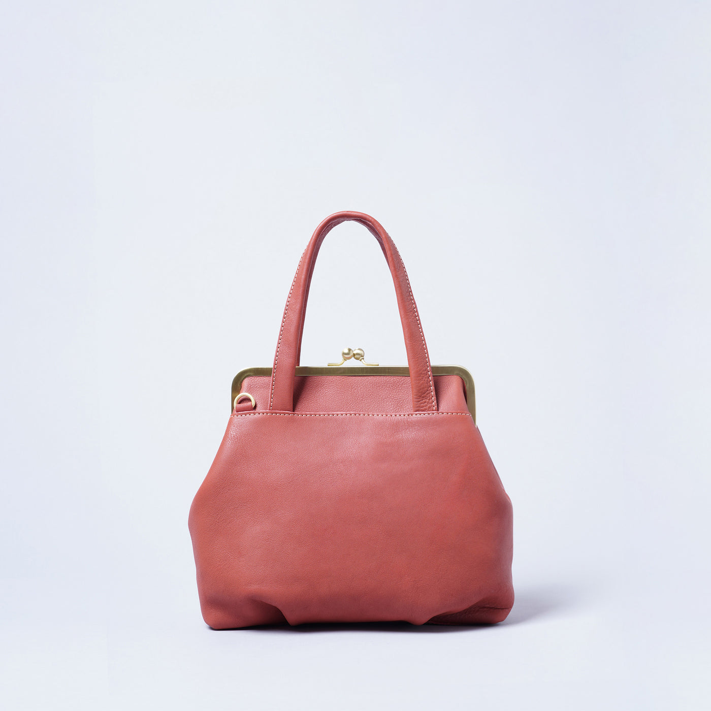 ＜kissora＞Tommy 口金迷你托特包&斜背包/橘色