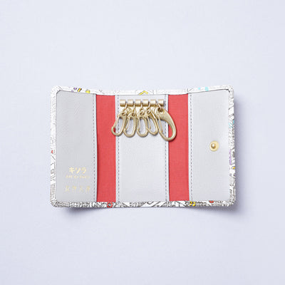 <kissora> Yuzen Bunko Key Case / TOKYO (White)