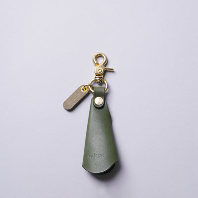 <minca> Brass Shoehorn Key Holder / Tan