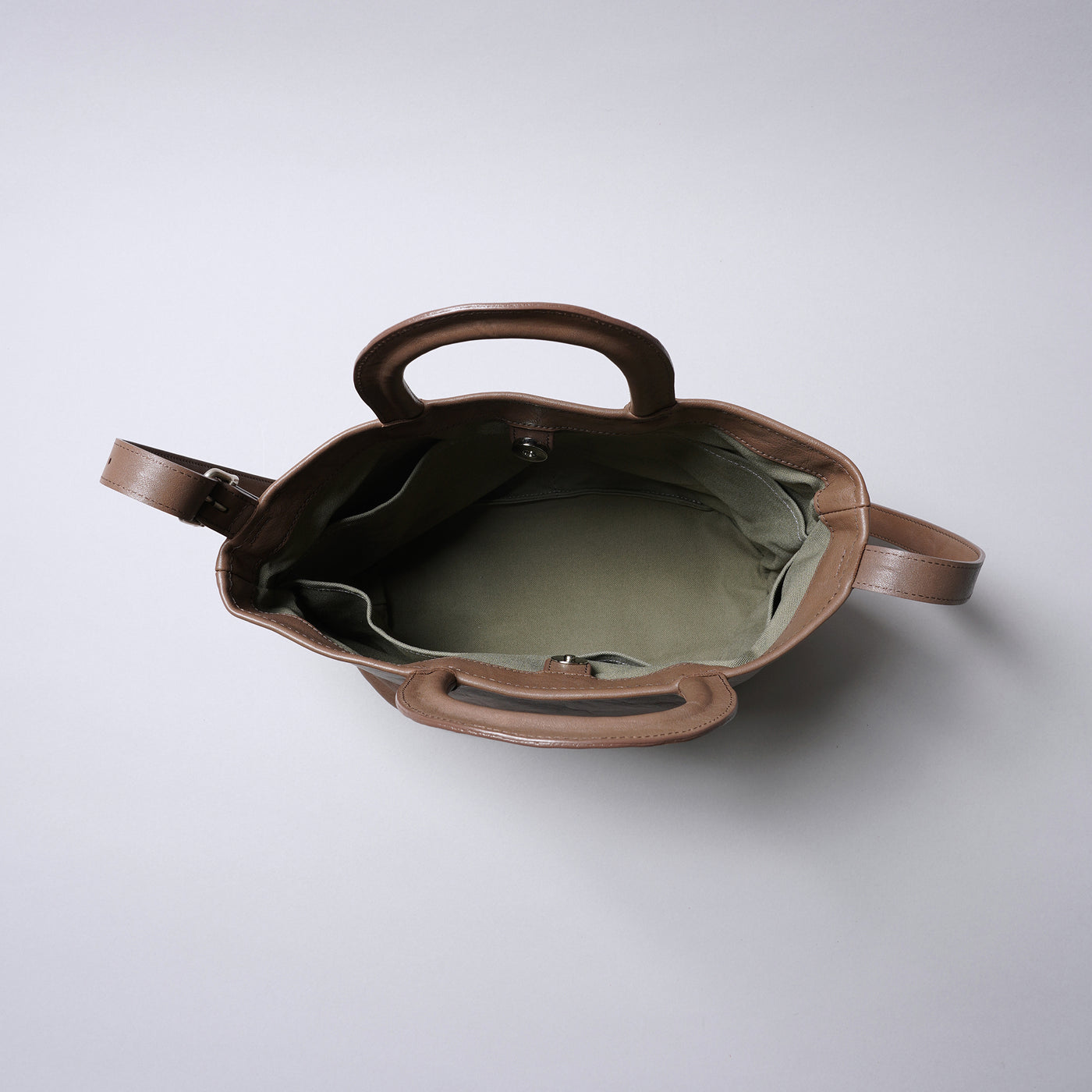 ＜ヌメリ＞ランチ バケツトートバッグ/ネイビー