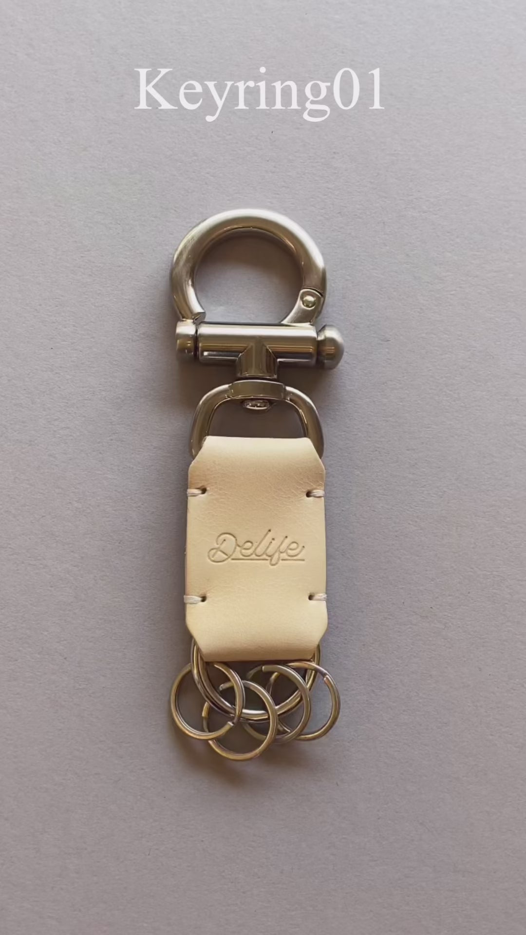 ＜delife＞Keyring01/Natural