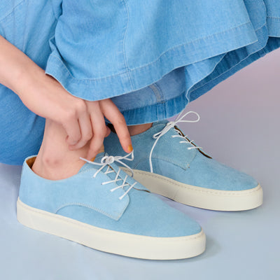 <TOSS> Bath Lace Up Leather Sneaker / Blue