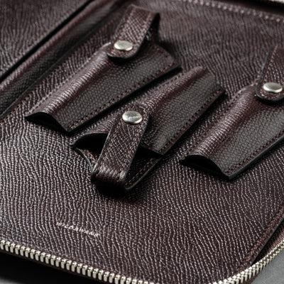 <WILDSWANS> Scissor Case Horween / #8 x Chocolate