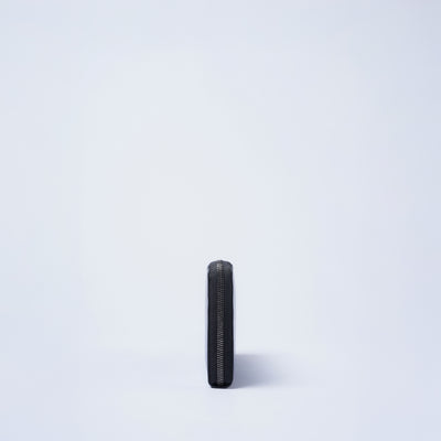 ＜yuhaku＞拉鍊長夾/藍色