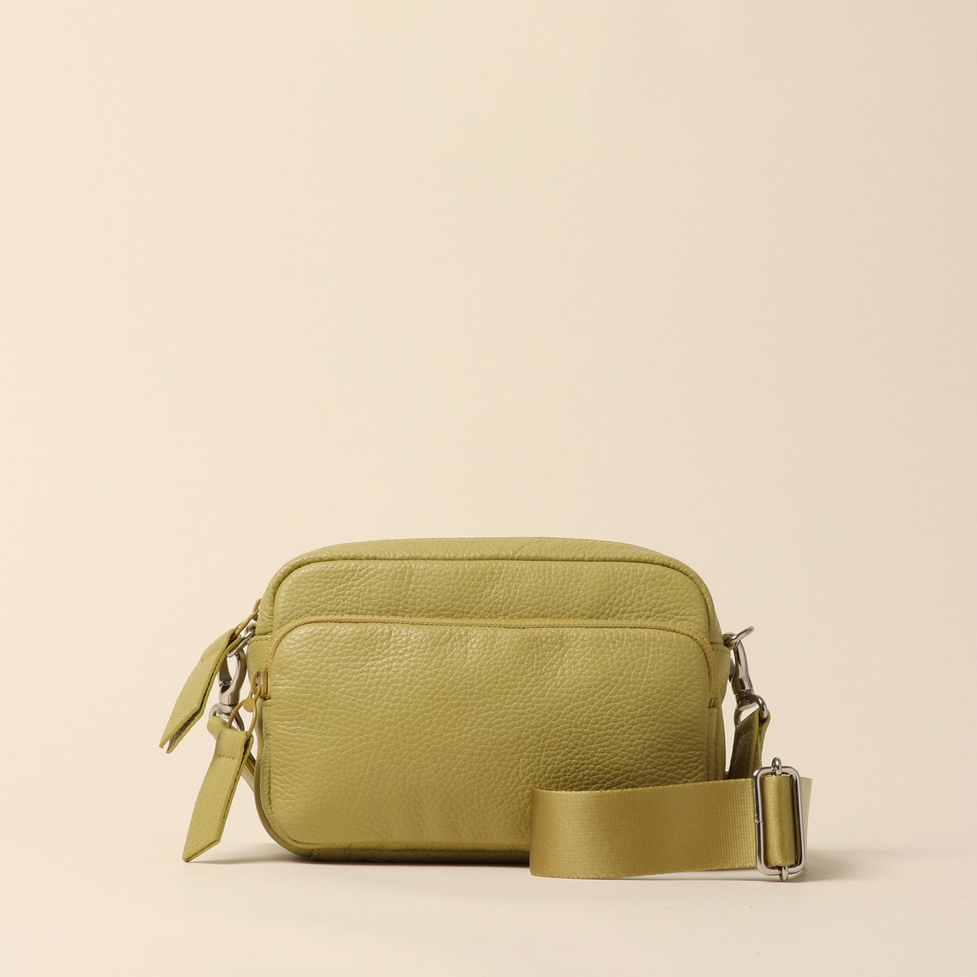 <itten-itten> Leather mini shoulder bag / warm beige