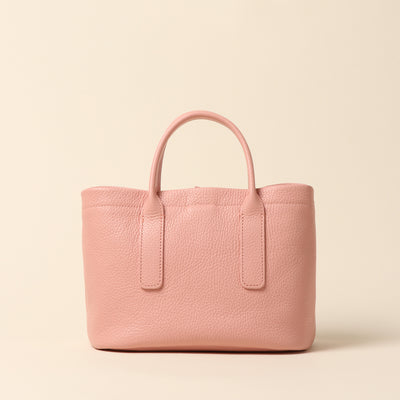 <itten-itten> Leather mini tote / pink