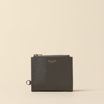 <CALDO tokyo japan> MINK Zip Mini Wallet / Black