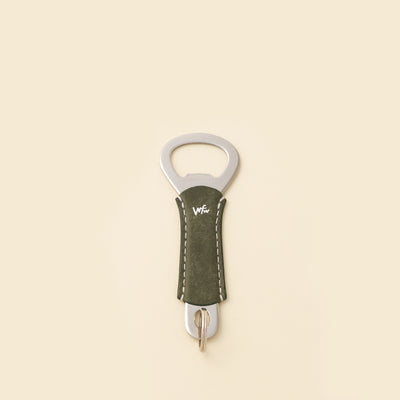 <Mojakawa> Bottle opener key ring / dark green